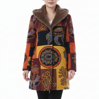 AVA Floral Long Hooded Coat