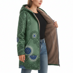 AVA Floral Long Hooded Coat