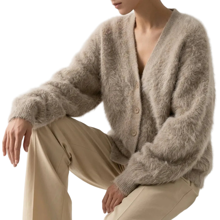 ROSE V-Neck Knit Cardigan