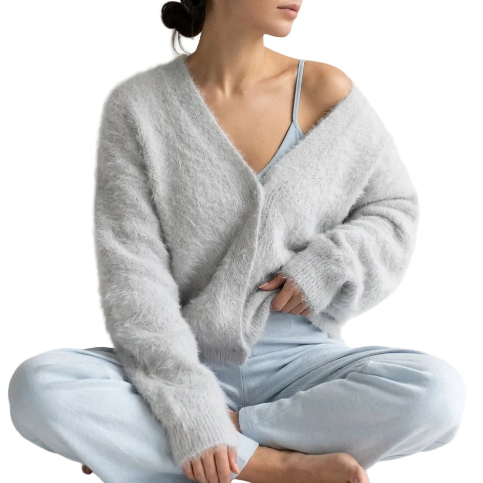 ROSE V-Neck Knit Cardigan