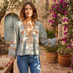 MELISSA Printed Relaxed Blouse
