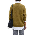 ELENA Loose Fit Button Collar Sweater