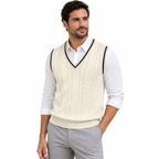 ARLEN V-Neck Knit Sweater Vest