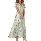 DIANE Floral V-Neck Midi Dress