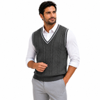 ARLEN V-Neck Knit Sweater Vest