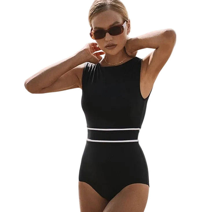 MAYA Solid One Piece Swimsuit