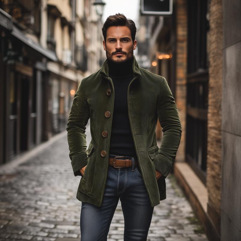 HARRIS Button Front Relaxed Jacket