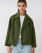 OLIVIA Double Breasted Wide Fit Jacket